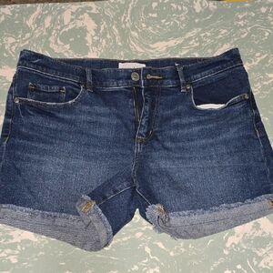 LOFT Dark Blue Jean Shorts